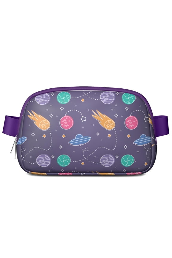 Galaxy Sci-Fi Fanny Pack – Celestial Print Waist Bag for Space Geeks and Nebula Lovers