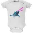 thumbnail image 1 of Galaxy Shark Great White Laser Beams Soft Baby One Piece White 9-12 M, 1 of 1
