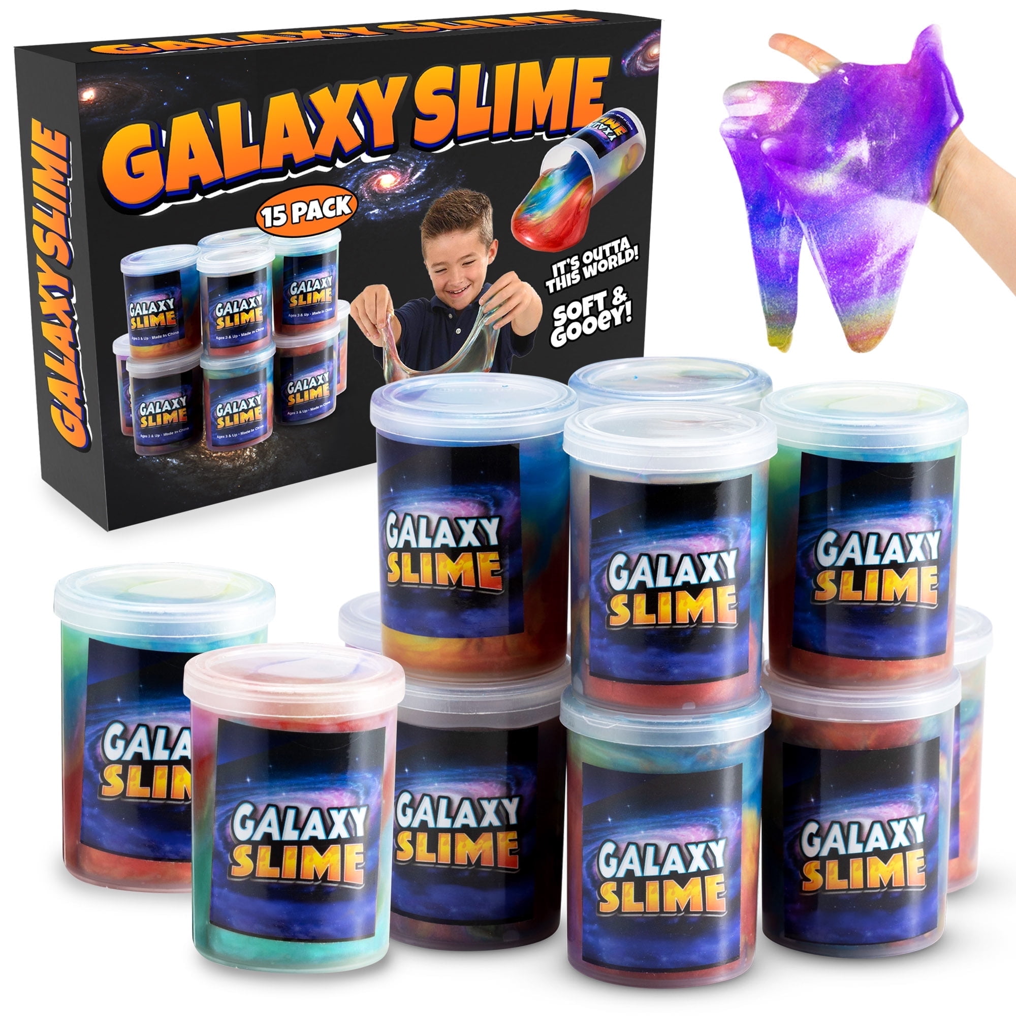 20 Slimes Galaxy Non Collants – Kit Créatif Anti-stress Pour Enfants 6-12 Ans, Cadeau Anniversaire Fille Garçon, Paillettes Incluses