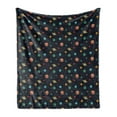 thumbnail image 1 of Galaxy Soft Flannel Fleece Throw Blanket, Simplistic Cartoon Design of Various Planets and Dot Shape Stars, Cozy Plush for Indoor and Outdoor Use, 60" x 80", Multicolor, by Ambesonne, 1 of 5