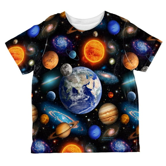 Galaxy Solar System All Over Toddler T Shirt