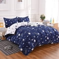 thumbnail image 1 of Galaxy Space Duvet Cover Set Queen-Stars Bedding Set ,with Pillowcase For Bedroom Home Decor,3 PCS,Queen, 1 of 6