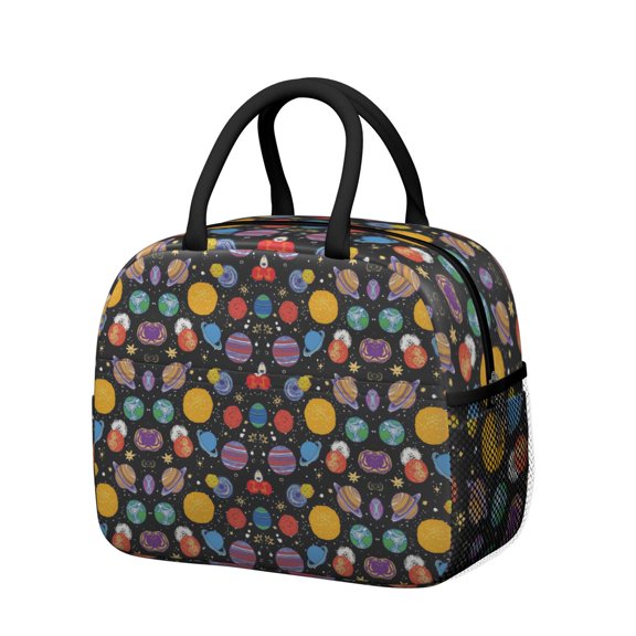 Galaxy Space Geek Insulated Lunch Bag – Cosmos Celestial Thermal Cooler Tote