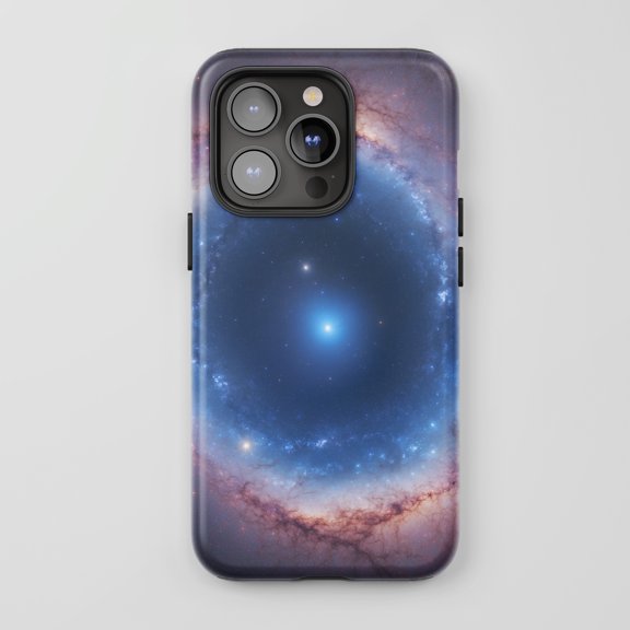 Galaxy Space Nebula For All iPhone Series Tough Phone Case Cosmic Design Blue Purple