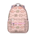 thumbnail image 1 of Galaxy Space Pig Backpack - Glow in The Dark Stars Print, Unique Celestial Design for Students, 1 of 6