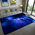 thumbnail image 1 of Galaxy Space Stars Pattern Carpets for Living Room Bedroom Area Rug Kids Room Crawl Play Mat Soft 3D Printed Home Large Carpets, 1 of 5