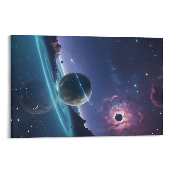 Galaxy Space Universe Planet Poster (11) Poster Cool Artworks Painting Wall Art Canvas Prints Hanging Picture Home Decor Posters Gift 12x18inch(30x45cm)
