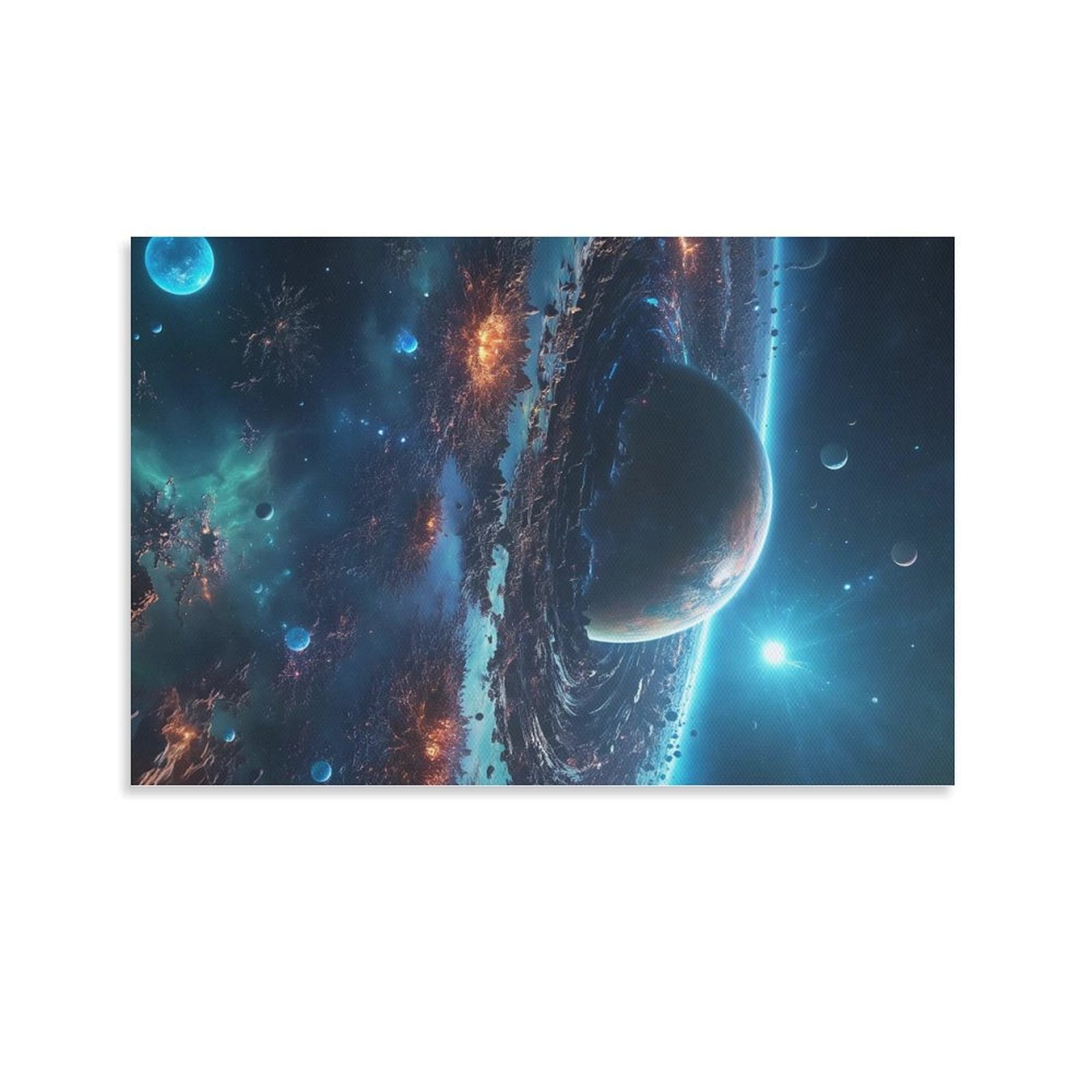 Galaxy Space Universe Planet Poster (7) Picture Print Canvas Poster ...
