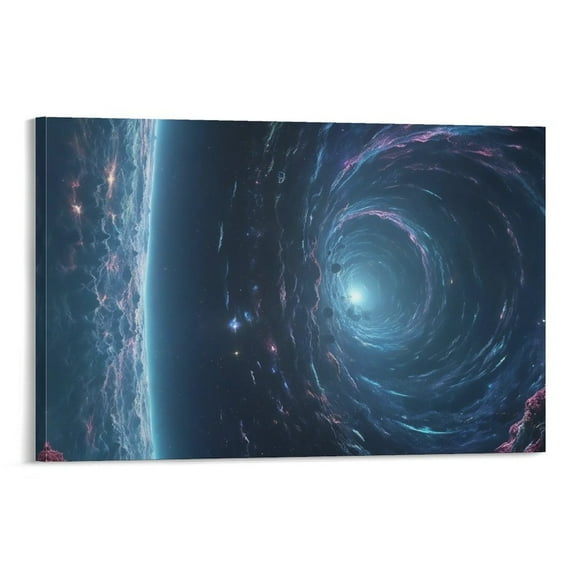 Galaxy Space Universe Planet Poster (8) Artworks Canvas Poster Room Aesthetic Wall Art Prints Home Modern Decor Gifts 16x24inch(40x60cm)