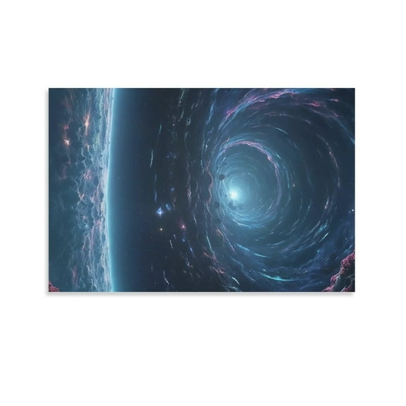 Galaxy Space Universe Planet Poster (8) Canvas Poster Wall Art Picture Prints Hanging Photo Gift Decor Home Posters Artworks 20x30inch(50x75cm)
