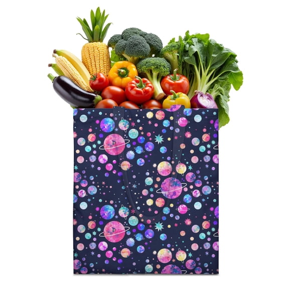 Galaxy Star Constellation Foldable Tote - Reusable Eco-Friendly Grocery Bag