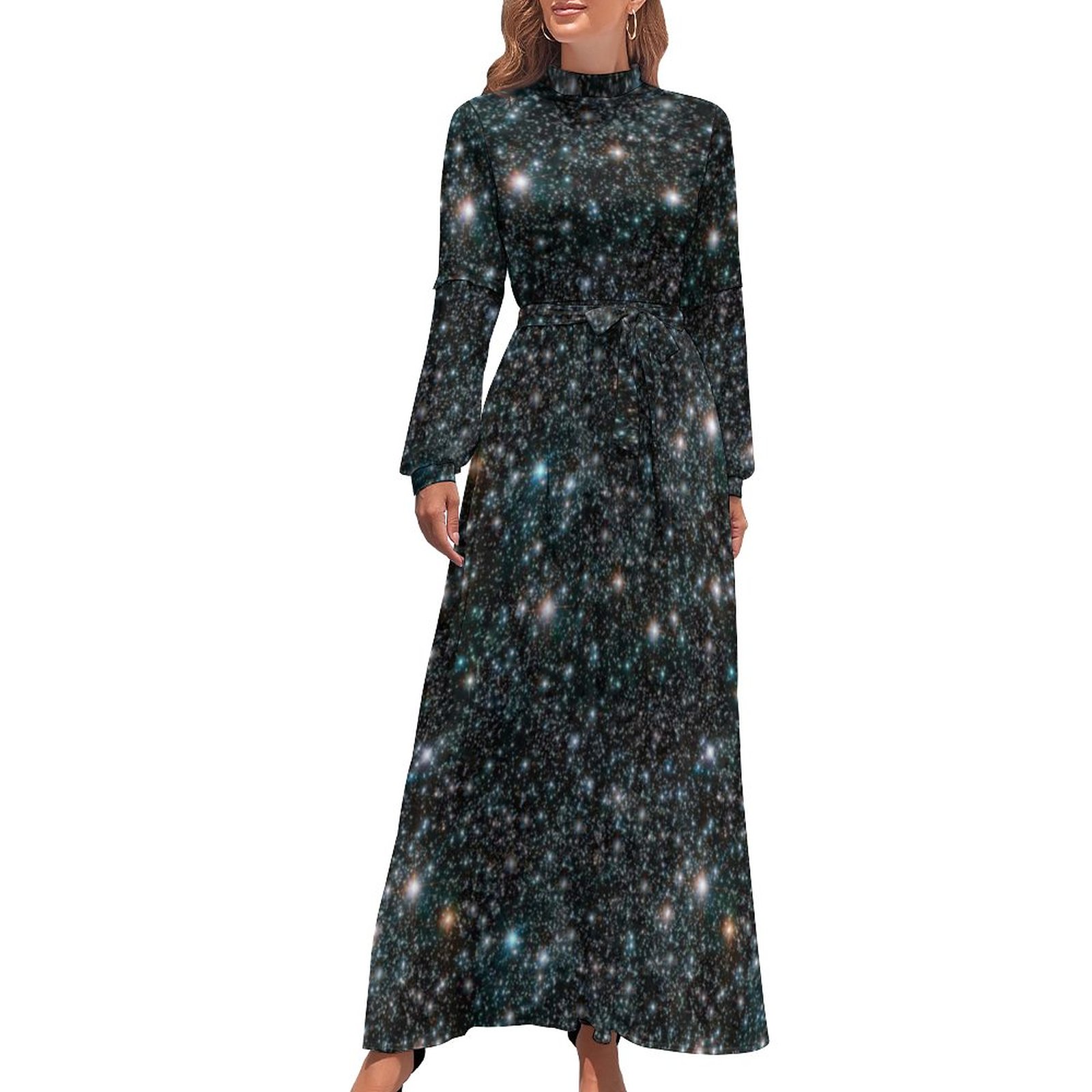 green emerald velvet dress Aria Starry Dress– Teuta Matoshi
