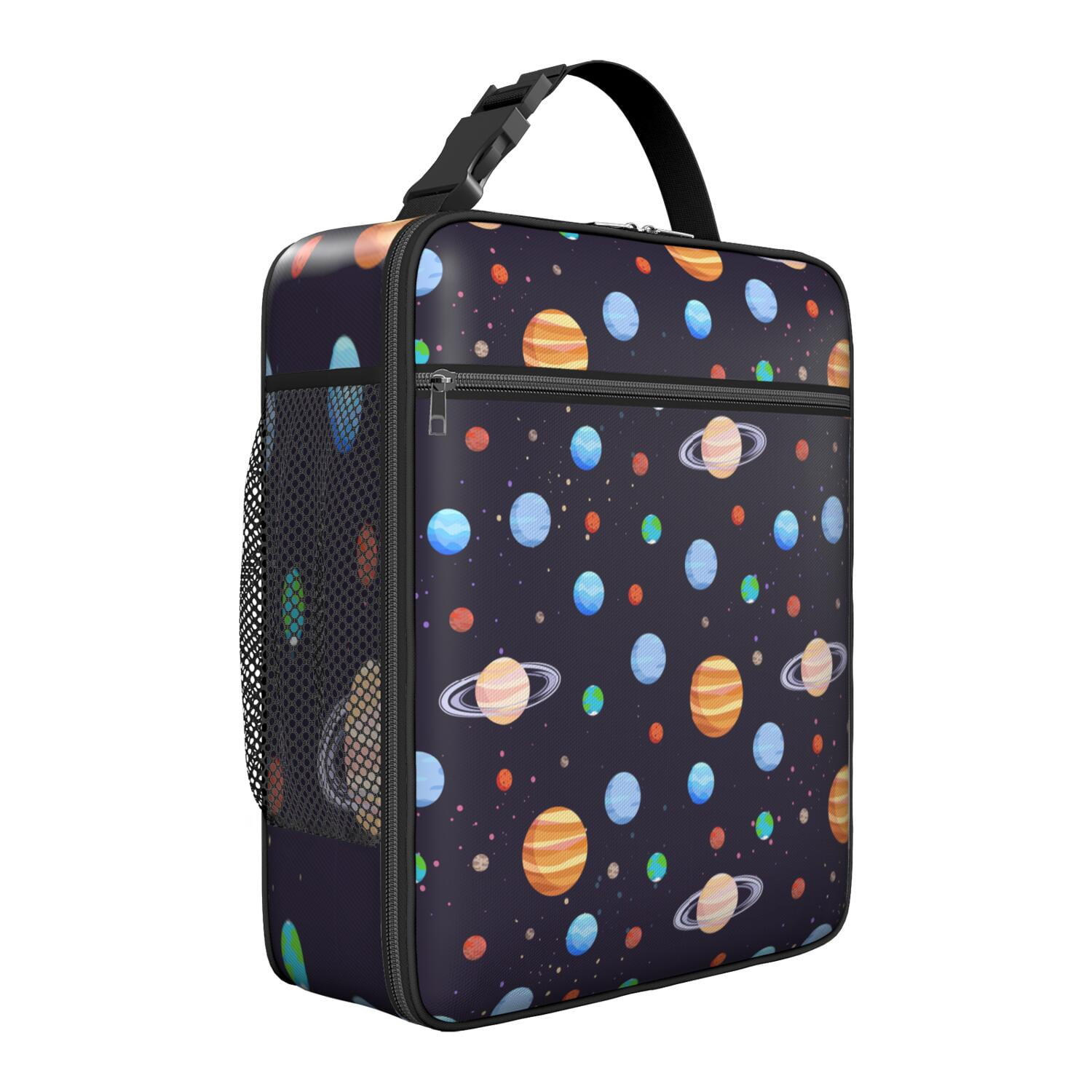 Galaxy Star Lunch Bag – Space Rocket Nebula Cosmic Insulated Lunch Box Tote for Sci-fi Lovers
