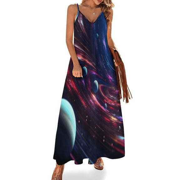 Galaxy Star Outer Space Fine Art Sleeveless Dress Summer Dress Woman 2025
