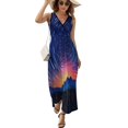 thumbnail image 1 of Galaxy Star Outer Space King Size Sleeveless Dress Dresses Summer Women Dresses Clothing Woman Dresses Dress, 1 of 7