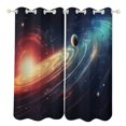 thumbnail image 1 of Galaxy Star Outer Space Modern Window for Living Room Curtains for Child Bedroom Kitchen Decor Blinds Drapes, 1 of 7