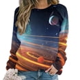 thumbnail image 1 of Galaxy Star Outer Space Mom Sweatshirt For Women Long Sleeve Pullover, 1 of 7