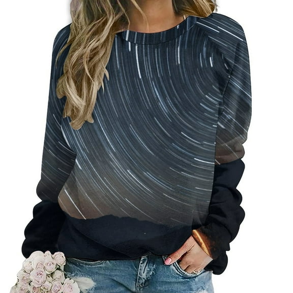 Galaxy Star Outer Space Mom Sweatshirt For Women Long Sleeve Pullover