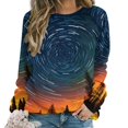 thumbnail image 1 of Galaxy Star Outer Space Mom Sweatshirt For Women Long Sleeve Pullover, 1 of 7