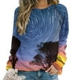thumbnail image 1 of Galaxy Star Outer Space Mom Sweatshirt For Women Long Sleeve Pullover, 1 of 7