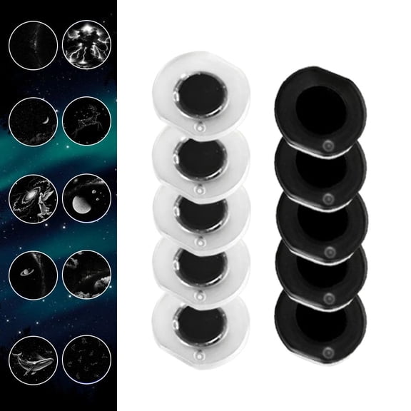 Galaxy Star Projector Film Mini Galaxy Star Projector Mini Replacement Slides for Starry Sky Night Light,11 Realistic Nebula Simulation, Anti-Reflective Wide Angle,for Bedroom Car Decor