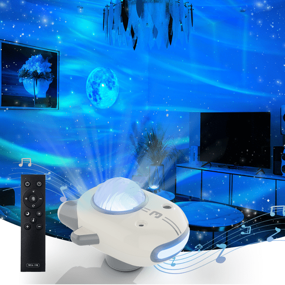 Galaxy Star Projector for Kids, 6 Colors & 5 White Noise Ceiling Night Light with Remote Control, Northern Lights Projector Gifts for Girls Boys Adults,Bedroom Party Decoration