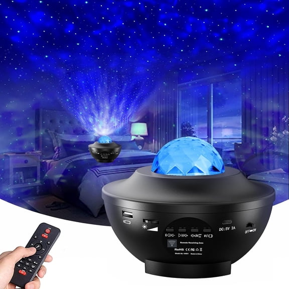 Galaxy Star Projector,Nebula LED Night Light for Room Decor, Ocean Wave Starry Sky Light Projector for Bedroom Home Theater, Remote & Bluetooth Speaker, Christmas for Kids Boy Girl Adults