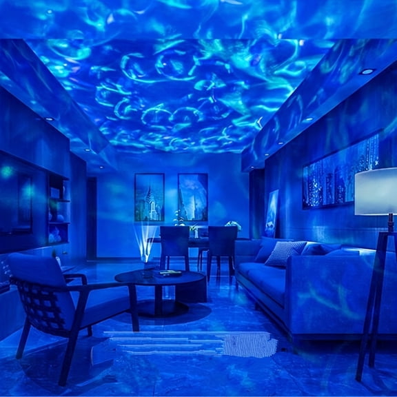 Galaxy Star Projector Night Light with Ocean Wave Projection, 7 Color Patterns & Remote Control, USB Powered for Bedroom Decor, Christmas Gift