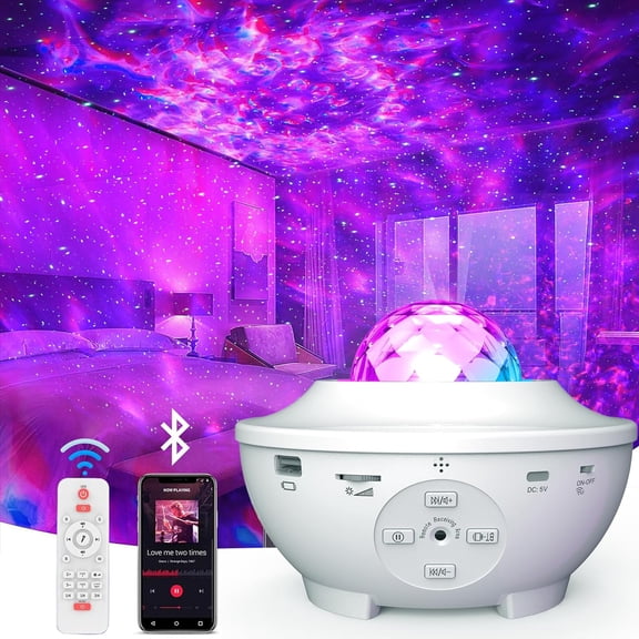 Galaxy Starry Night Light Laser Projector Star Sky Ocean Xmas Decor Lamp +Remote