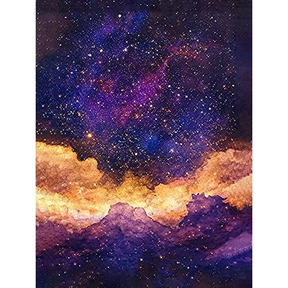 Galaxy Starry Sky Decorative Painting/Canvas Art, Perfect for Living Room, Bedroom, Office, Dining Room, Study Room, Hallway, Entryway, Apartment, Dorm, Den, Above Bed, Fireplace, or Gallery Wall.