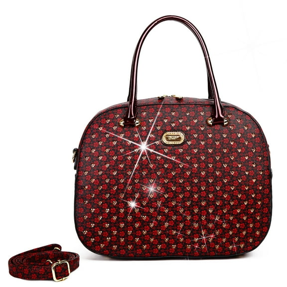 Galaxy Stars Crystal Stud Overnight Travel Bag