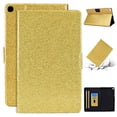 thumbnail image 1 of Galaxy Tab A 10.1 2019 Case, Dteck Glitter Sparkle PU Leather Folio Case Multi-angle Viewing Stand Protective Cover with Card Slots for Samsung Galaxy Tab A 10.1 2019 Model sm-T510 T515, Gold, 1 of 6