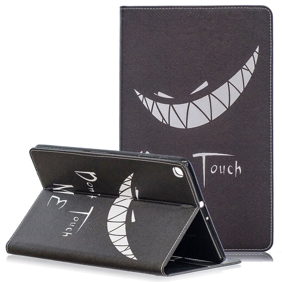 Galaxy Tab A 10.1 2019 Case SM-T510 T515, Allytech Premium PU Leather Slim Fit Folio Stand Soft TPU Back Cover for Samsung Galaxy Tab A 10.1 Inch 2019 Released, Don't Touch Me