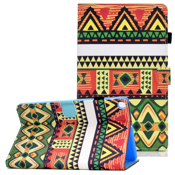 Galaxy Tab A 10.1 2019 Case T510 T515, Allytech Slim Fit Multi Angle Stand Folio Full Protection Shockproof Anti-Scratch Wallet Shell Case Cover for Samsung Galaxy Tab A 10.1,Pattern