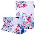 thumbnail image 1 of Galaxy Tab A 10.1" Case (2016 NO S Pen Version) SM-T580 T585, Allytech Slim Stand Folio Flip Smart Cover Auto Sleep Wake Feature Soft TPU Back Cover with Cards Slots, Rose, 1 of 8