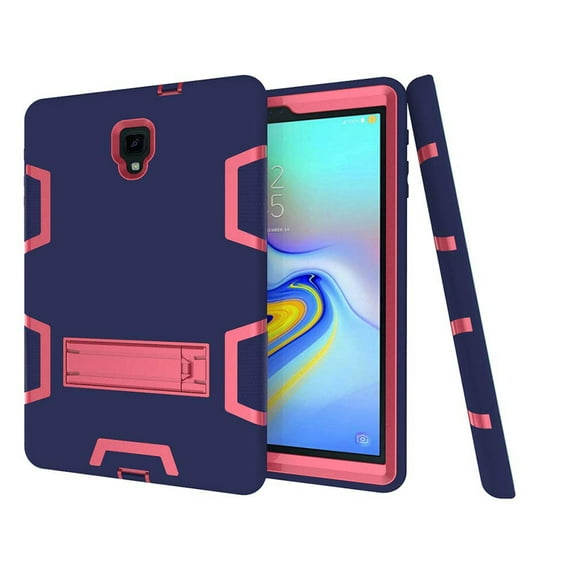 Galaxy Tab A 10.5 2018 Case,Mignova [Heavy Duty ]Rugged Hybrid Protective Case with Build in Kickstand for Samsung Galaxy Tab A 10.5 inch SM-T590/ T595(Navy Green+Pink)