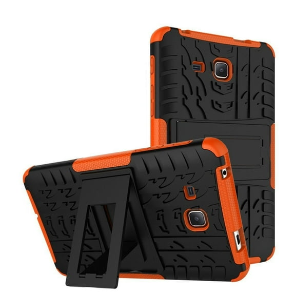 For Galaxy Tab A 7.0 inch T280 Case ,Mignova Heavy Duty Hybrid Protective Case with Kickstand Impact Resistant For Samsung Galaxy Tab A 7 Inch SM-T280 SM-T285 2016 -Orange