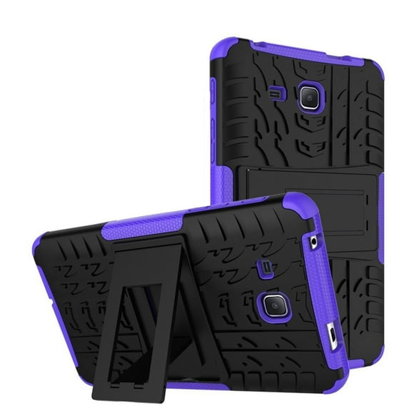 For Galaxy Tab A 7.0 inch T280 Case ，Mignova Heavy Duty Hybrid Protective Case with Kickstand Impact Resistant For Samsung Galaxy Tab A 7 Inch SM-T280 SM-T285 2016 -Purple
