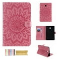 thumbnail image 1 of Galaxy Tab A 8.0 2018 Case, Dteck Slim Fit Embossed Flower Pattern PU Leather Folio Stand Case with Card Holders Cover for Samsung Galaxy Tab A 8 inch 2018 Release SM-T387 Tablet, Pink, 1 of 7