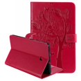 thumbnail image 1 of Galaxy Tab A 8.0 2018 Case, Dteck Slim Fit Embossed Tree Pattern PU Leather Folio Stand Case with Card Holders Cover for Samsung Galaxy Tab A 8 inch 2018 Release SM-T387 Tablet,Red, 1 of 5
