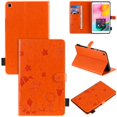 thumbnail image 1 of Galaxy Tab A 8.0 2019 Case, Dteck Embossed Cat PU Leather Folio Case Stand Cover With Built-in Card Slots for Samsung Galaxy Tab A 8.0 inch 2019 Model SM-T290 T295, Orange, 1 of 6