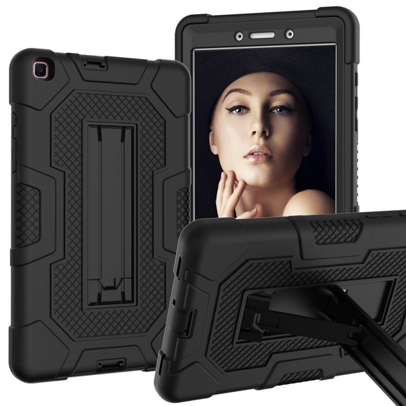 Galaxy Tab A 8.0 2019 Case, Model SM-T290/T295, Heavy Duty Rugged Full-Body Hybrid Shockproof Drop Protection Cover with Kickstand For Tab A 8.0 (2019) T290 / T295,A