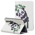 thumbnail image 1 of Galaxy Tab A 8.0 (2019) Case P200 P205, Allytech Slim Cute Pattern PU Leather Folio Stand Cards Slots Wallet Case Cover for Samsung Tab A with S Pen 8.0 Inch Tablet SM-P200/SM-P205, Panda, 1 of 7