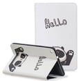 thumbnail image 1 of Galaxy Tab A 8.0 (2019) Case P200 P205, Allytech Slim Cute Pattern PU Leather Folio Stand Cards Slots Wallet Case Cover for Samsung Tab A with S Pen 8.0 Inch Tablet SM-P200/SM-P205, Hello Panda, 1 of 7