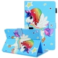 thumbnail image 1 of Galaxy Tab A 8.0 2019 Case P200 P205, Allytech Slim Fit Lightweight PU Leather Multi Angle Stand Anti-Scratch Full Body Protection Wallet Case Cover for Samsung Galaxy Tab A 8.0", Star Unicorn, 1 of 7