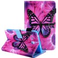 thumbnail image 1 of Galaxy Tab A 8.0" (2019) Case SM-P200 P205, Allytech PU Leather Slim Fit Corner Protection Folio Flip Style Cards Slots Pencil Holder Wallet Case for Samsung Galaxy A 8.0" 2019, Rose Butterfly, 1 of 1