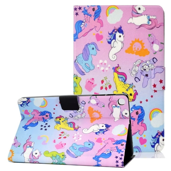 Galaxy Tab A 8.0" 2019 Case, SM-P200 P205 Case, Allytech Colorful Pattern PU Leather Shockproof Auto Sleep Wake Protection Folio Stand Soft TPU Cover for Samsung Galaxy Tab A 8.0 P200,Unicorns