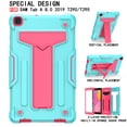 thumbnail image 1 of Galaxy Tab A 8.0" 2019 Case T290 T295, Allytech Heavy Duty Protection Multi Angle Viewing Stand Shockproof Kids Friendly Rugged Back Cover Case for Samsung Galaxy Tab A 8.0 2019, Aqua/Rose, 1 of 4