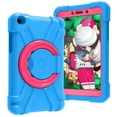 thumbnail image 1 of Galaxy Tab A 8.0" 2019 Case T290 T295, Allytech Shockproof 360 Rotating Kickstand Drop Protection Kids Friendly Rugged Anti-scratch Case Cover for Samsung Galaxy Tab A 8.0 2019 T290, Blue/Rose, 1 of 9
