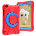 thumbnail image 1 of Galaxy Tab A 8.0" 2019 Case T290 T295, Allytech Shockproof 360 Rotating Kickstand Drop Protection Kids Friendly Rugged Anti-scratch Case Cover for Samsung Galaxy Tab A 8.0 2019 T290, Red/Blue, 1 of 9